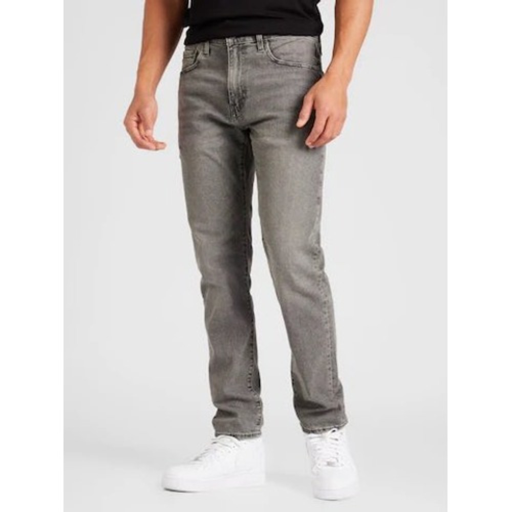 (A8) Levis 502 Regular Fit Tapered Grey Denim Jeans Mens 40x32 Gray Wash